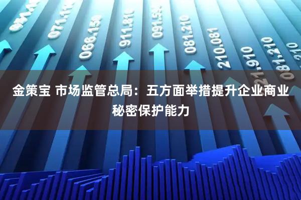 金策宝 市场监管总局：五方面举措提升企业商业秘密保护能力